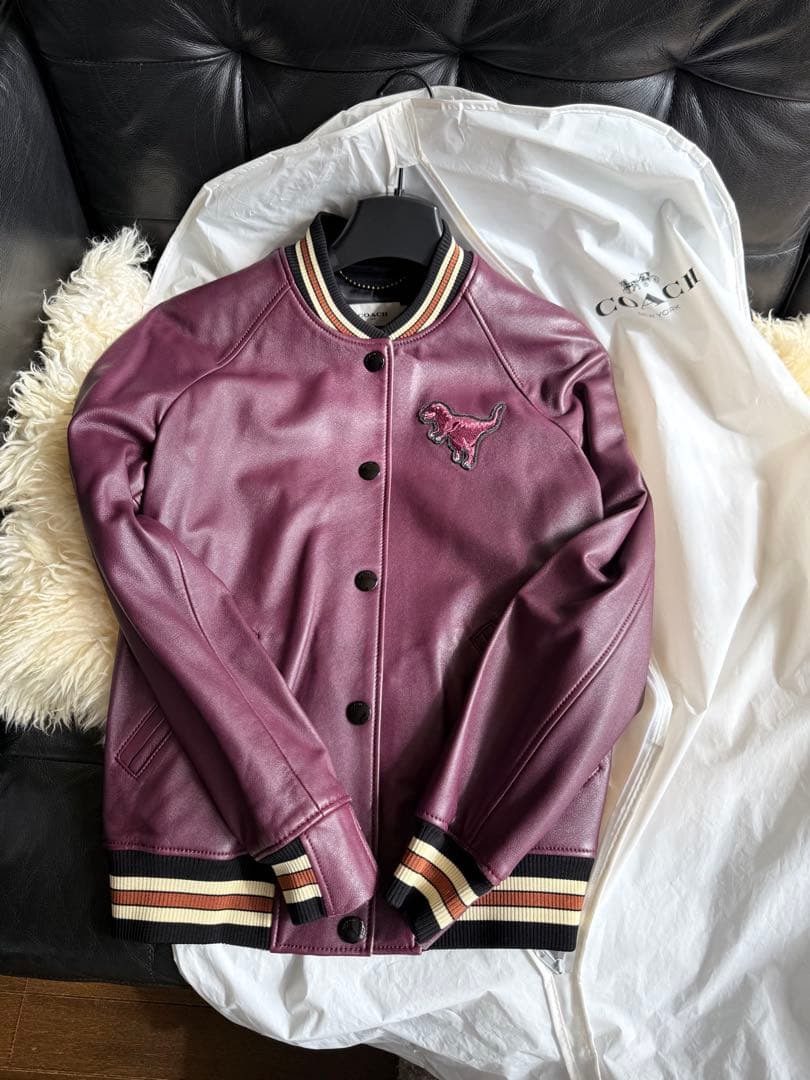 COACH 1941 ワインレッド レザージャケット