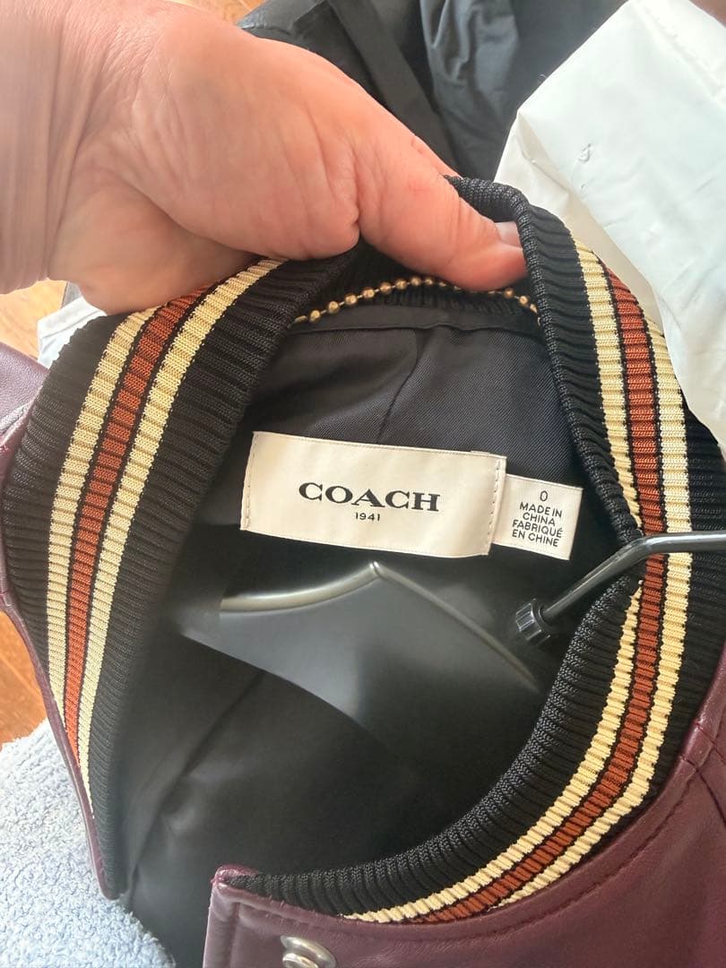 COACH 1941 ワインレッド レザージャケット