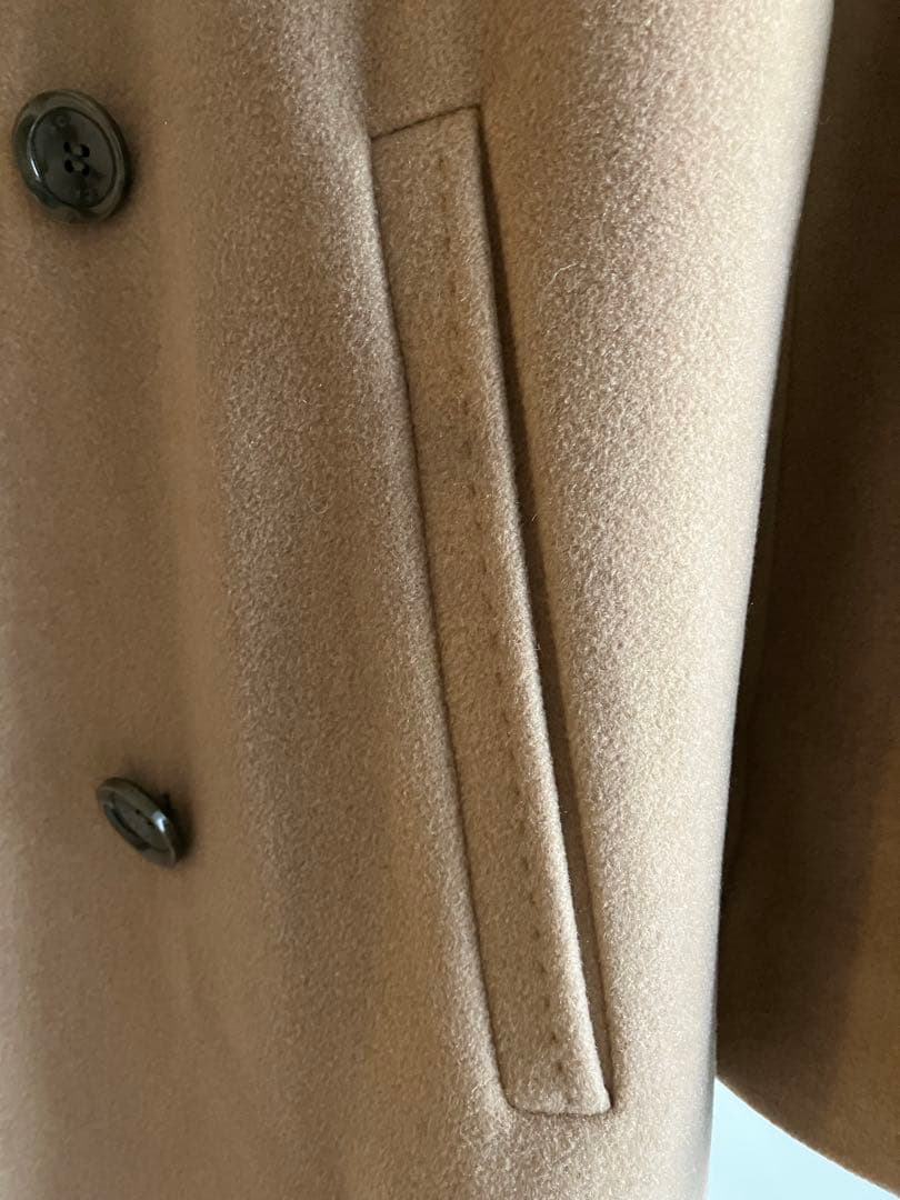 SCAPA ウールカシミヤ　ロングコート　ダブル　38 キャメル　着丈117cm