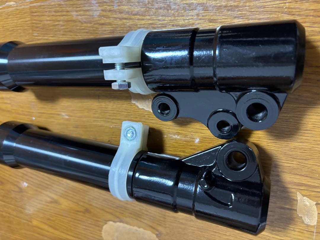 ジョグ系スポーツタイプフロントフォーク黒 カラー付