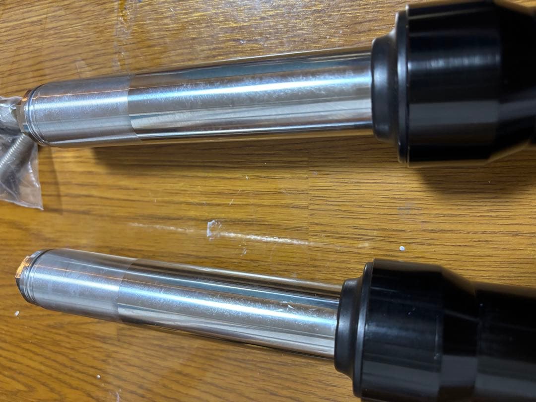 ジョグ系スポーツタイプフロントフォーク黒 カラー付