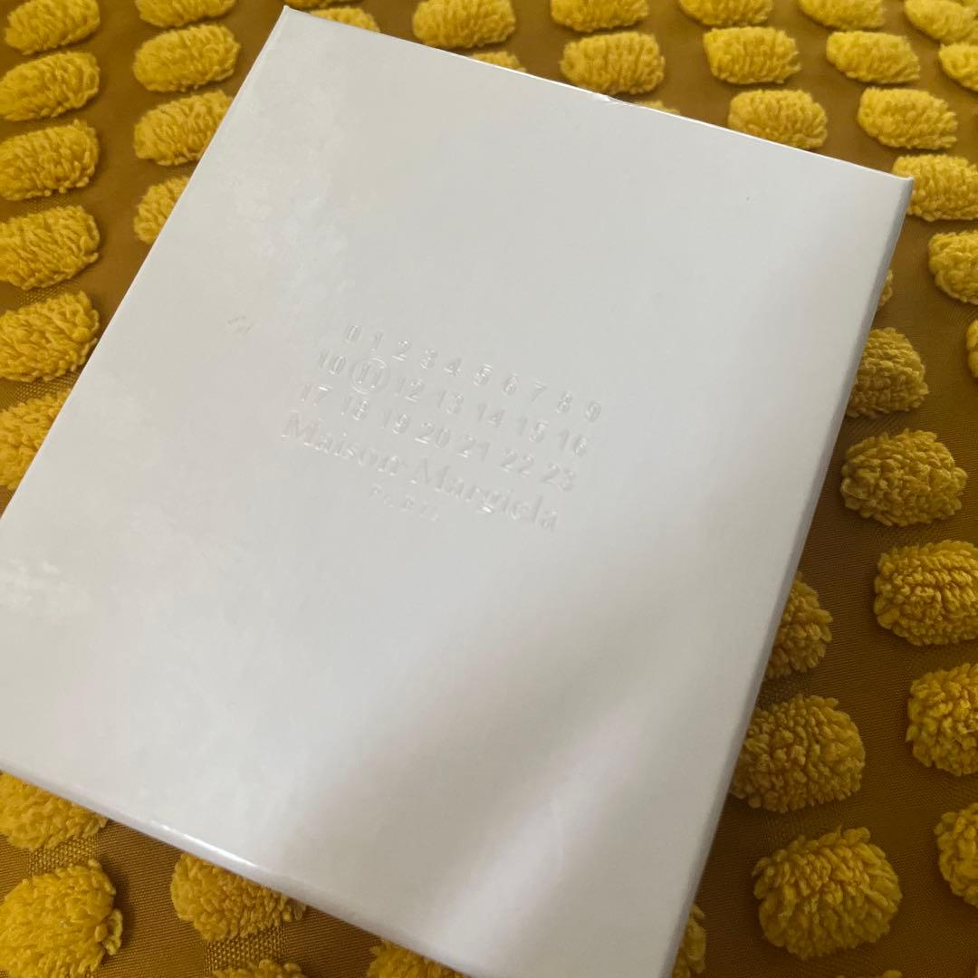 Maison Margiela ブラックレザー マネークリップ付財布