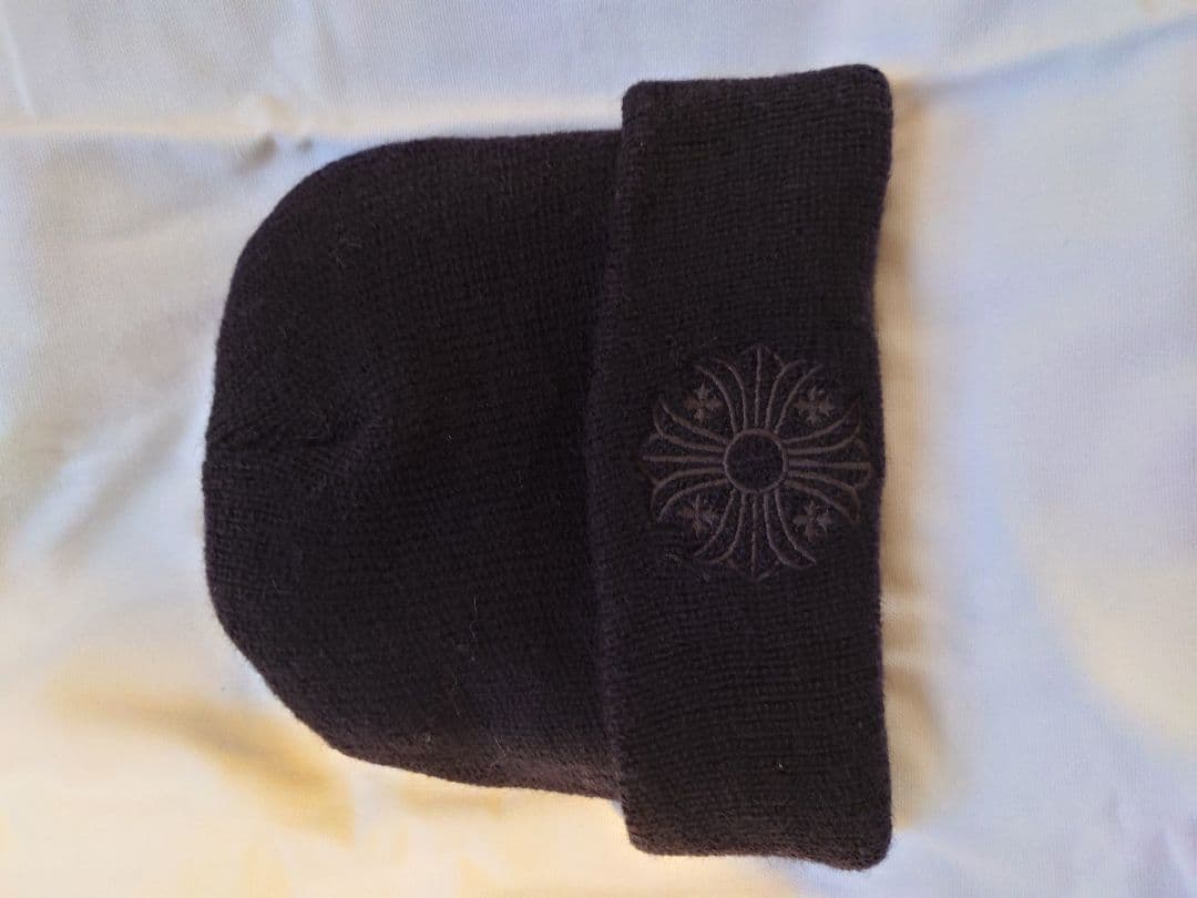 ウール100% ブラックニット帽