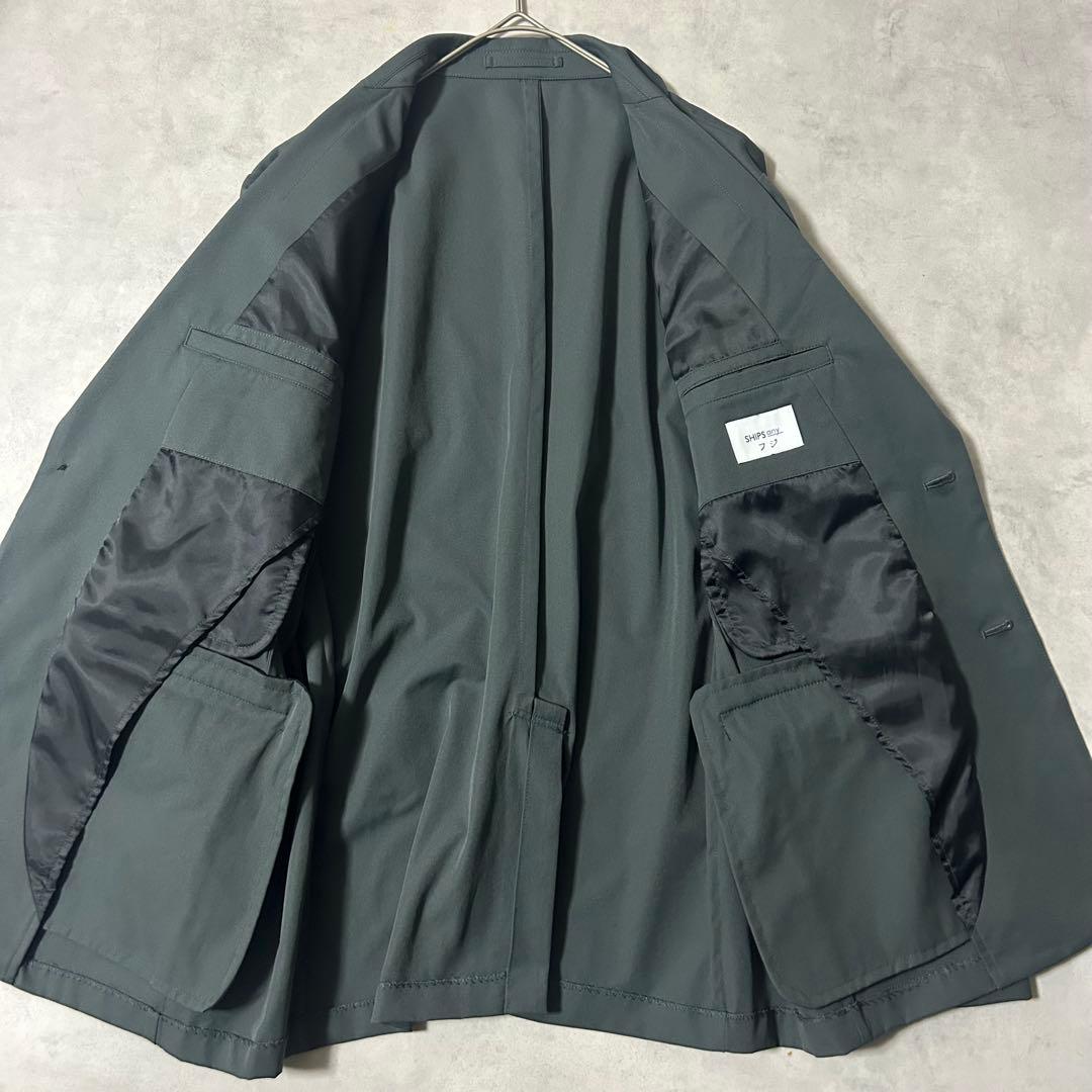 美品 SHIPS トラベルスーツ セットアップ 2B 通勤　アンコン 洗える