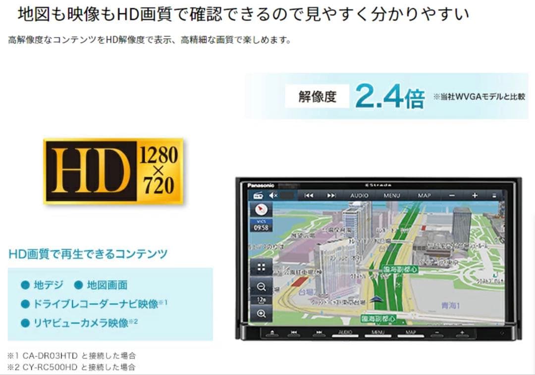 ★コムギページ　パナソニック フルセグ地デジ カーナビ CN-HE02D