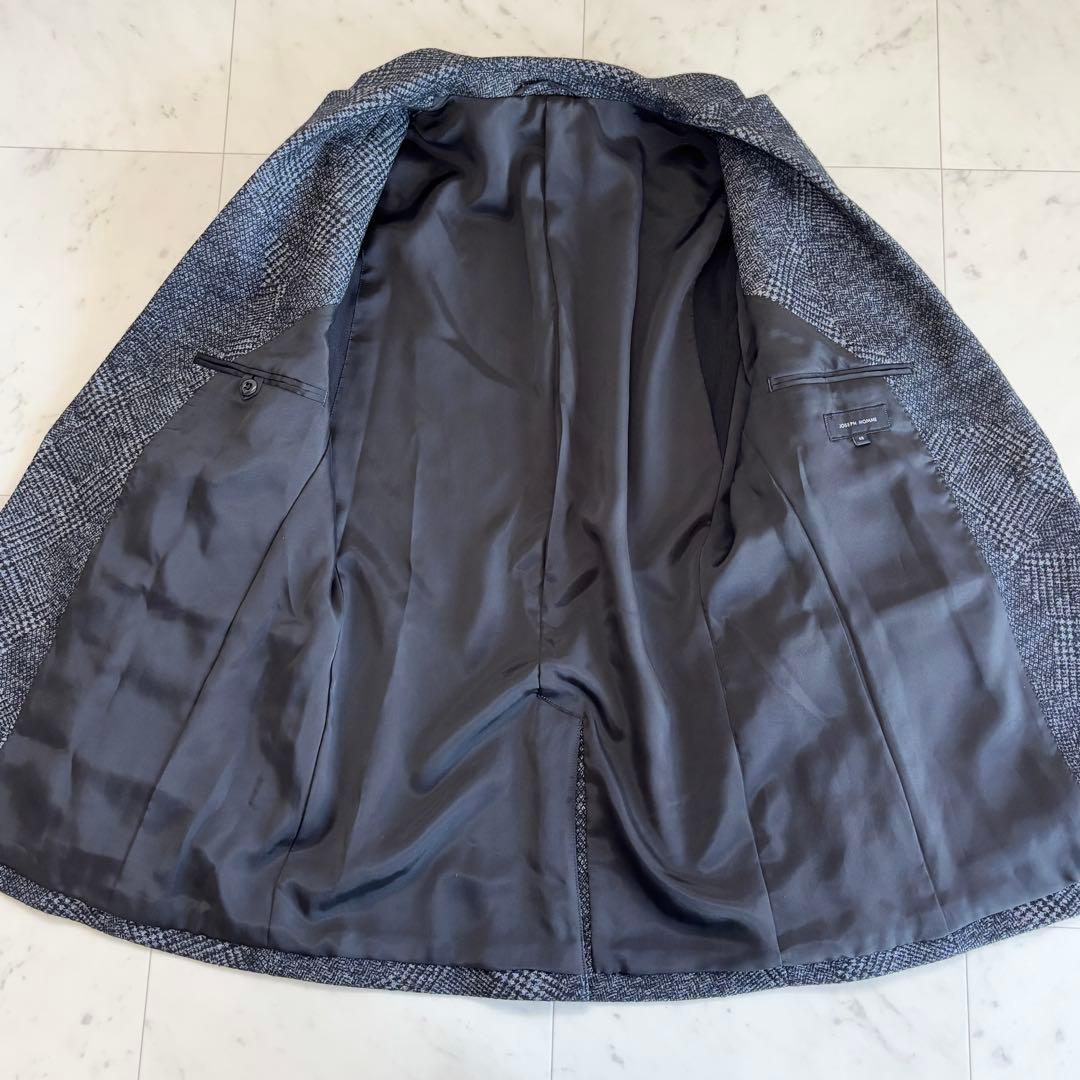 希少・美品 ジョゼフオム セットアップ 総裏 本切羽 チェック ブラック