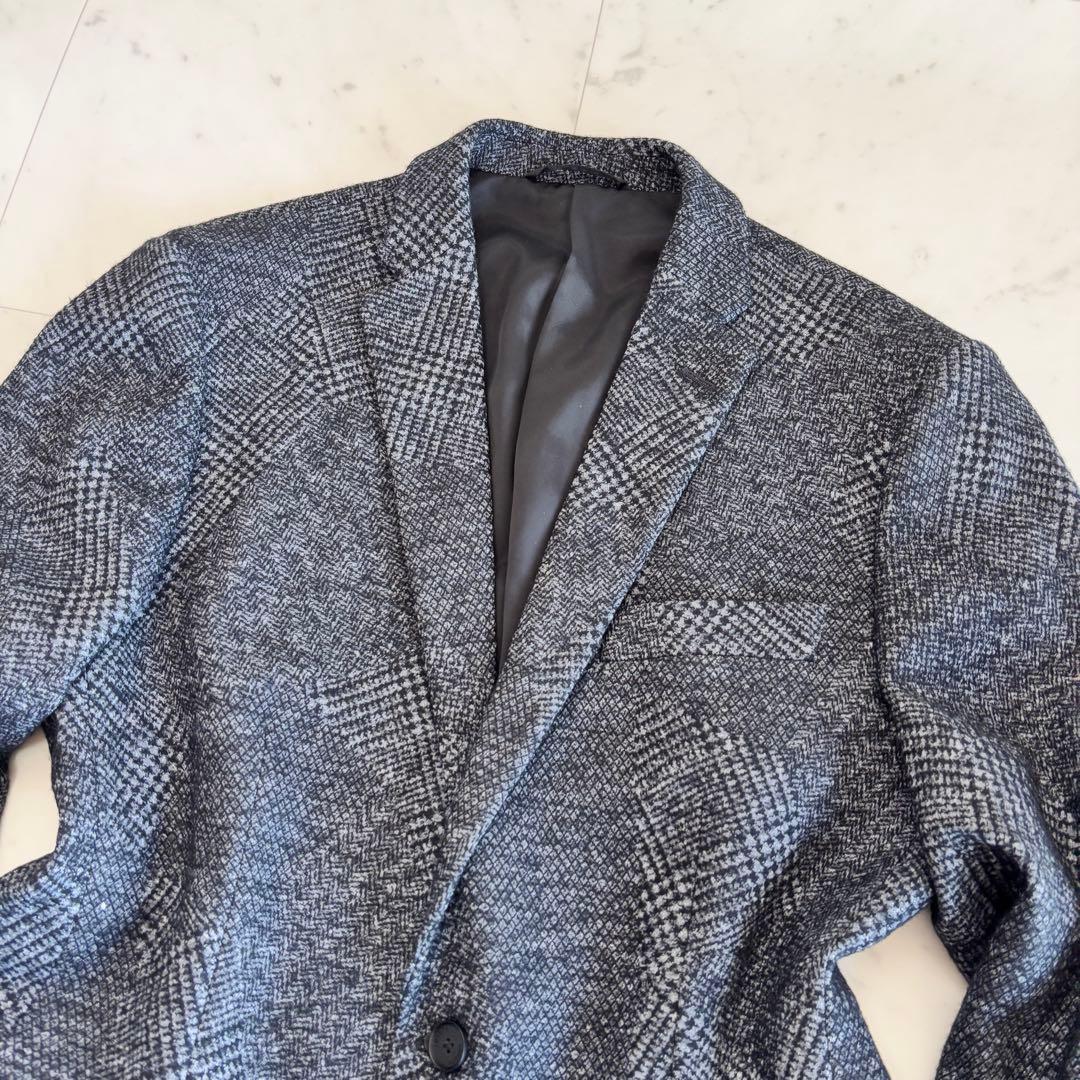 希少・美品 ジョゼフオム セットアップ 総裏 本切羽 チェック ブラック