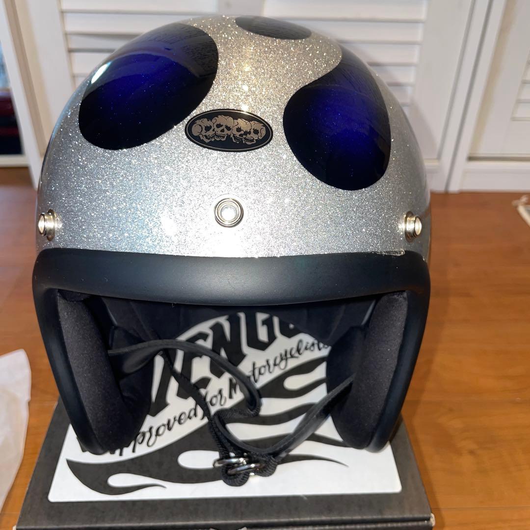 AVENGER ジェットヘルメット シルバー・ブルー