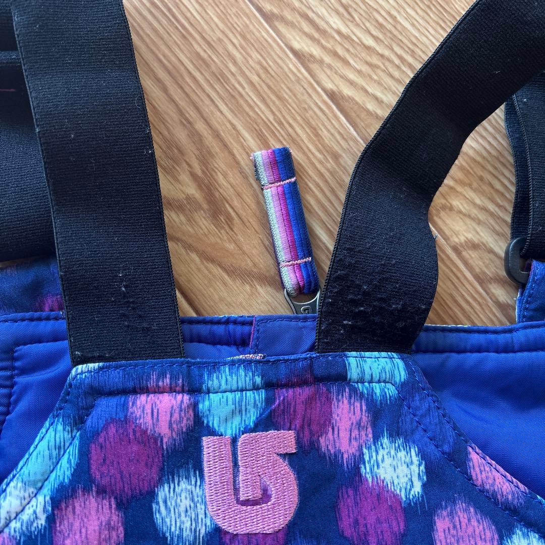 BURTON 子ども用 ピンク ドット柄 スノーウェア