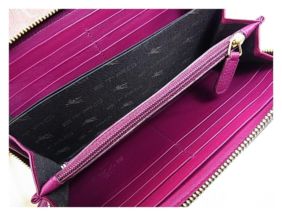 【正規極美品】ETRO エトロ ラウンドファスナー長財布 箱・保存袋付き