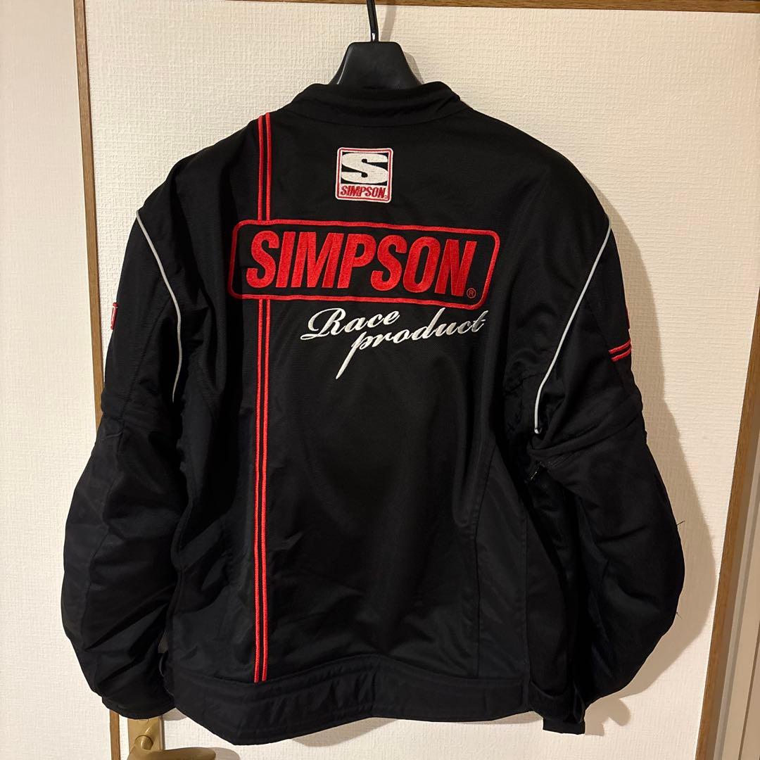 SIMPSOM 黒赤ジャケット 4L