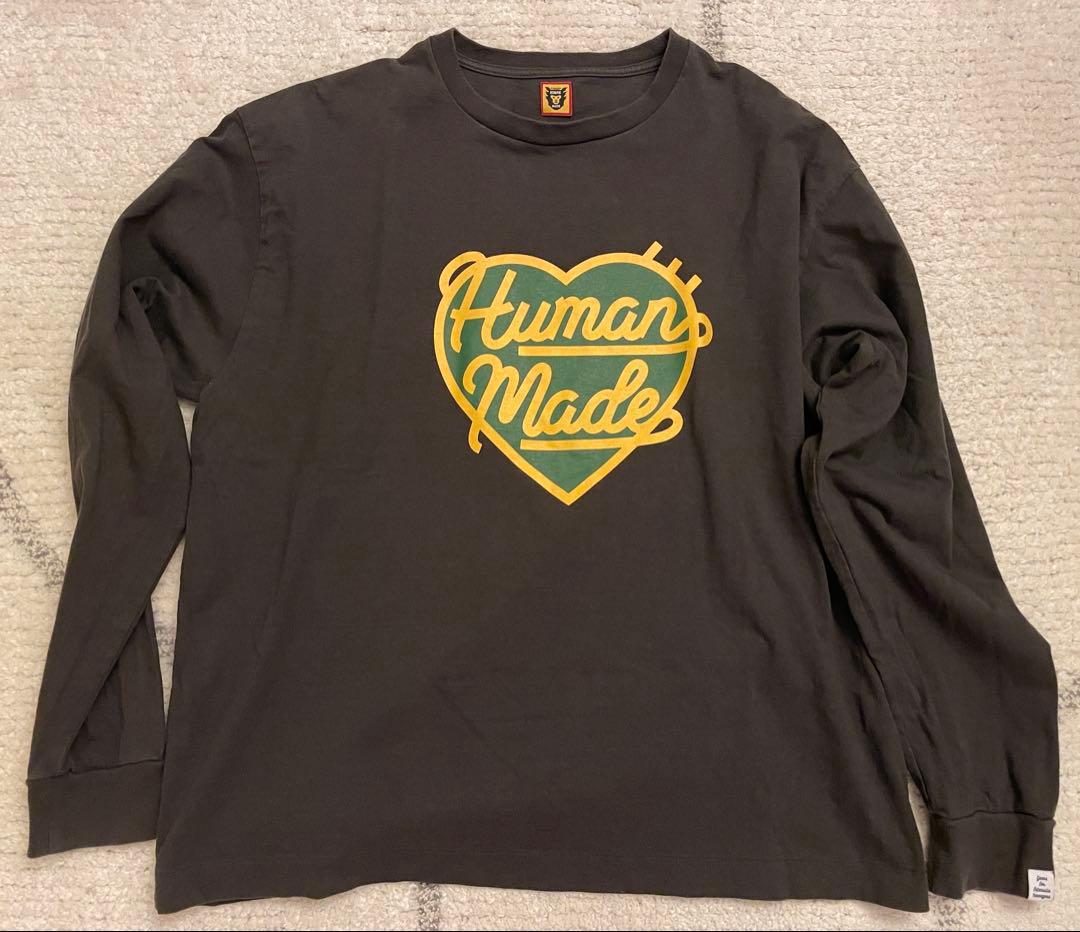本日限り戻します！Human Made ハートロゴ 長袖カットソー XXL