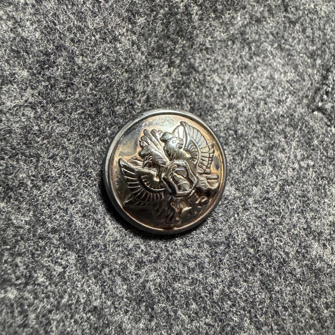 【カシミヤ混】ポールスミス　ピーコート　ナポレオン　銀ボタン　チャコールグレー