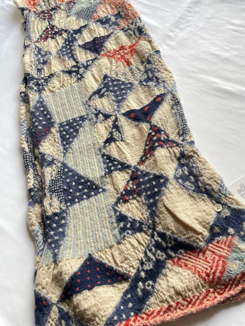 新品未使用　Kapital縮絨ウール HAPPY藍裂マフラー