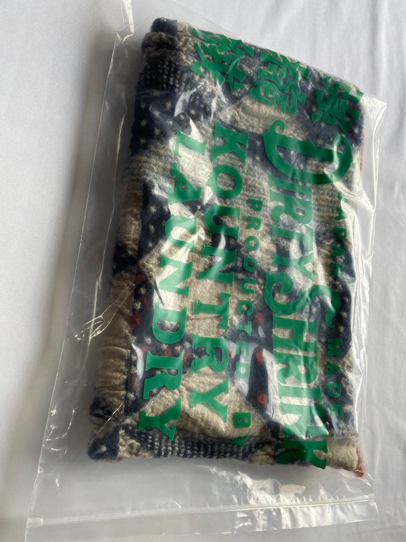 新品未使用　Kapital縮絨ウール HAPPY藍裂マフラー