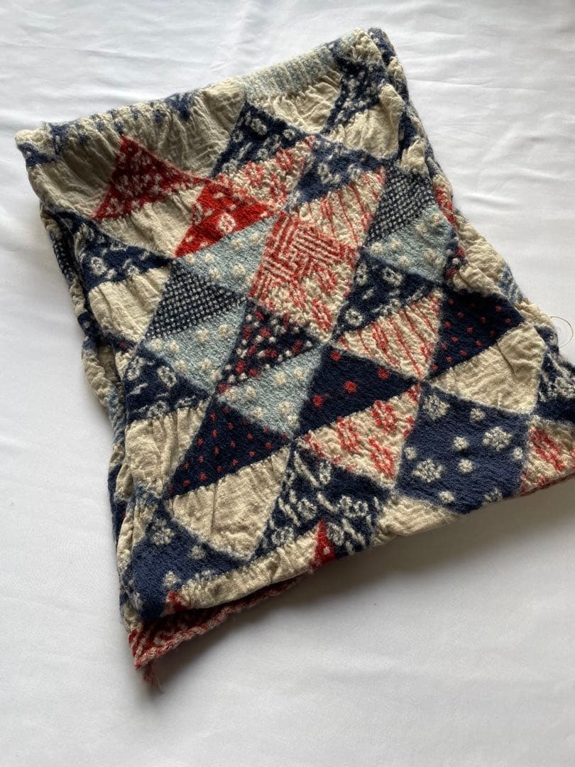 新品未使用　Kapital縮絨ウール HAPPY藍裂マフラー