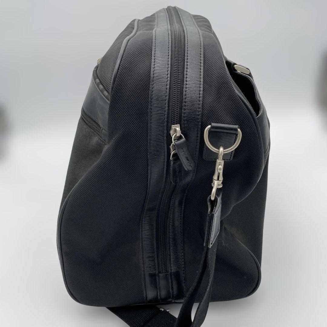 【希少】バーバリーゴルフ 2way ボストンバッグ ブラック ロゴ レザー　②