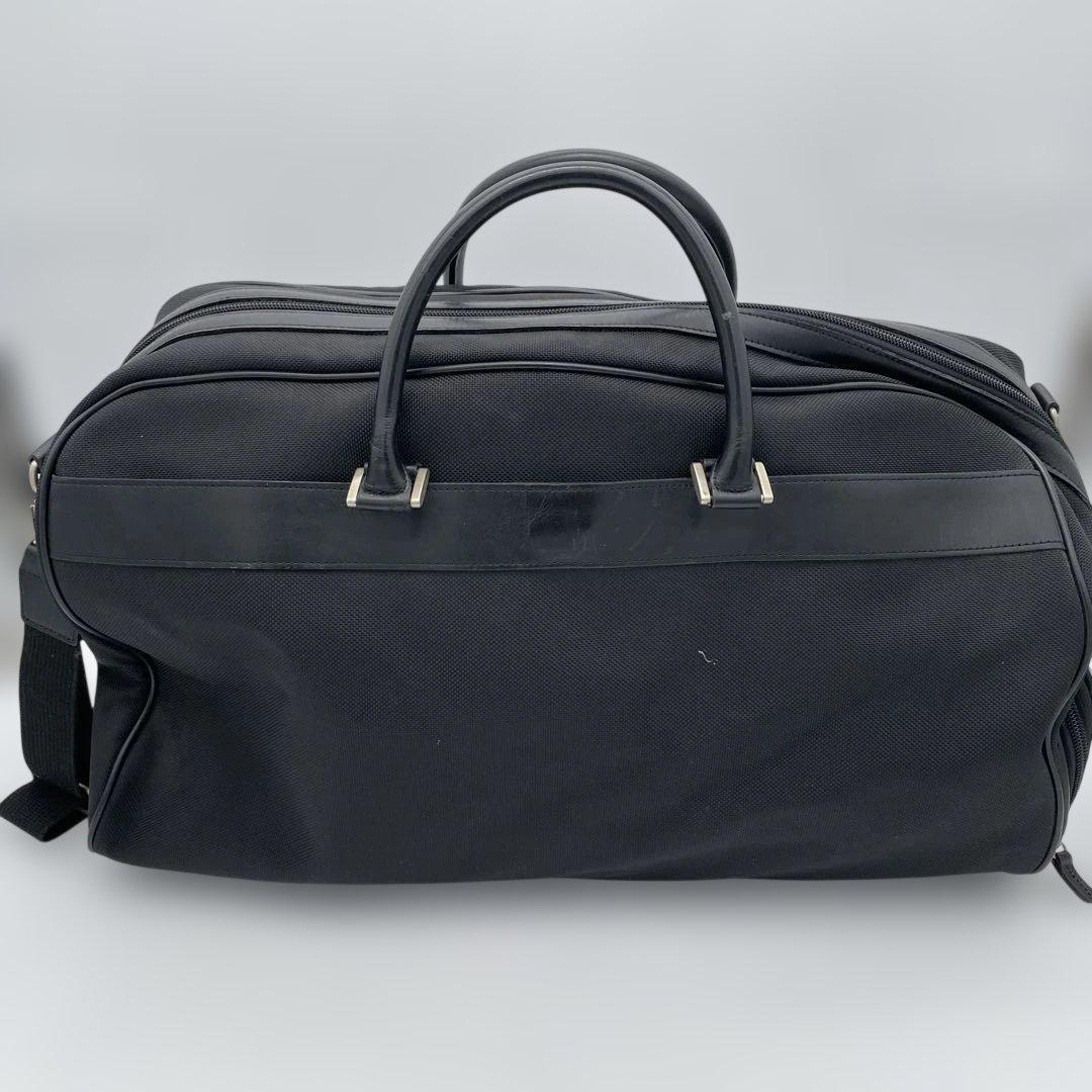 【希少】バーバリーゴルフ 2way ボストンバッグ ブラック ロゴ レザー　②