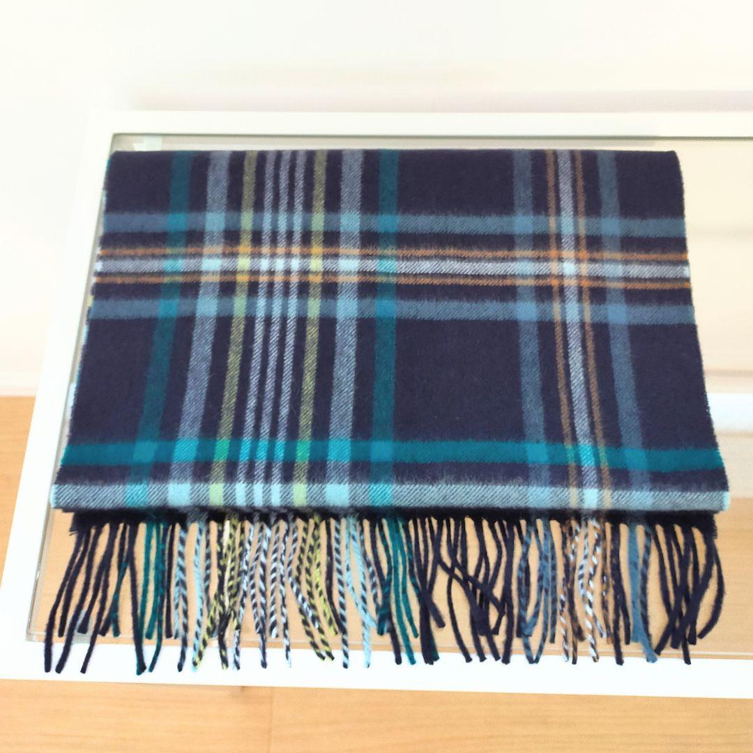 新品未使用　ジョンストンズ 　カシミヤ100％ 　マフラー　レリアン別注