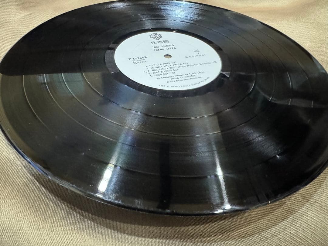プロモFRANK ZAPPA/ZOOT ALLURES/P10266W LP