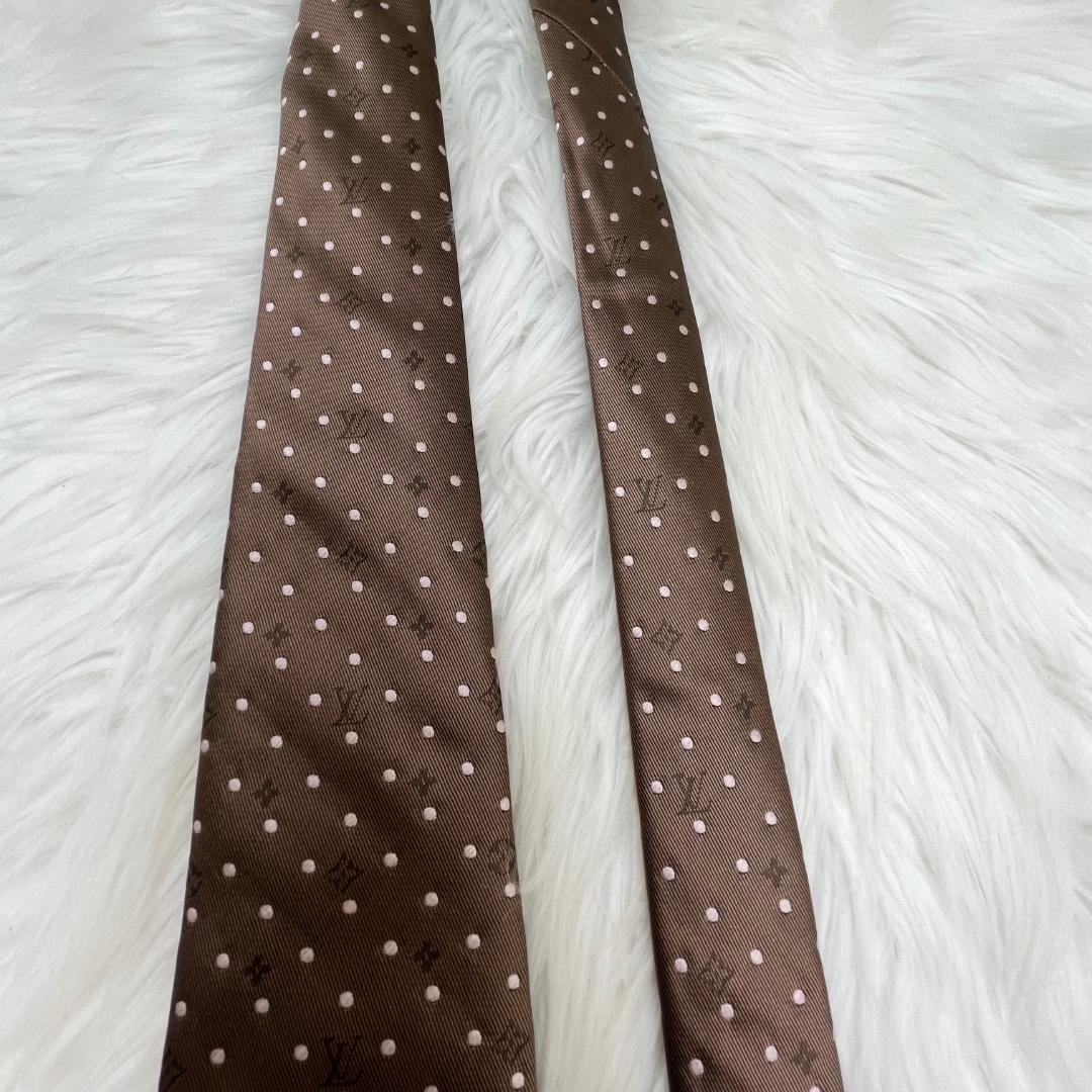 極美品✨ルイヴィトン　Louis Vuitton　モノグラム　シルクネクタイ