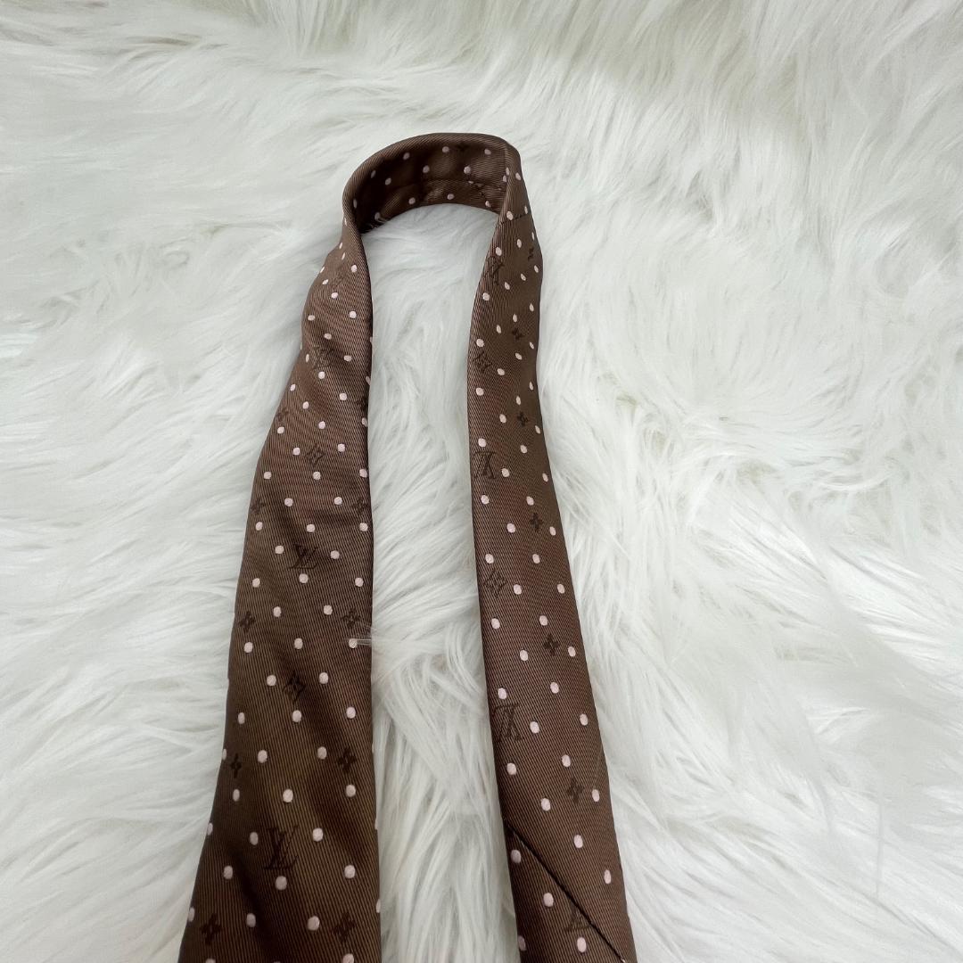 極美品✨ルイヴィトン　Louis Vuitton　モノグラム　シルクネクタイ