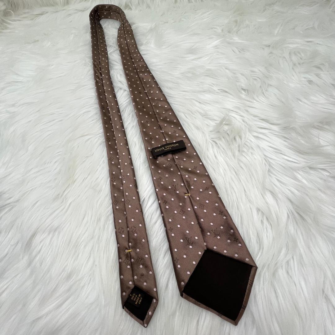 極美品✨ルイヴィトン　Louis Vuitton　モノグラム　シルクネクタイ