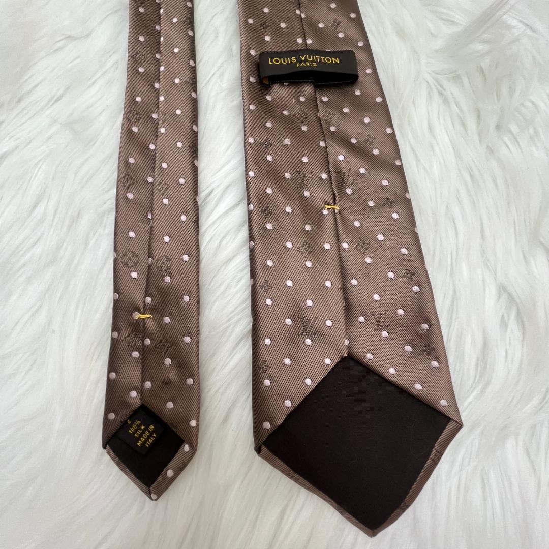 極美品✨ルイヴィトン　Louis Vuitton　モノグラム　シルクネクタイ