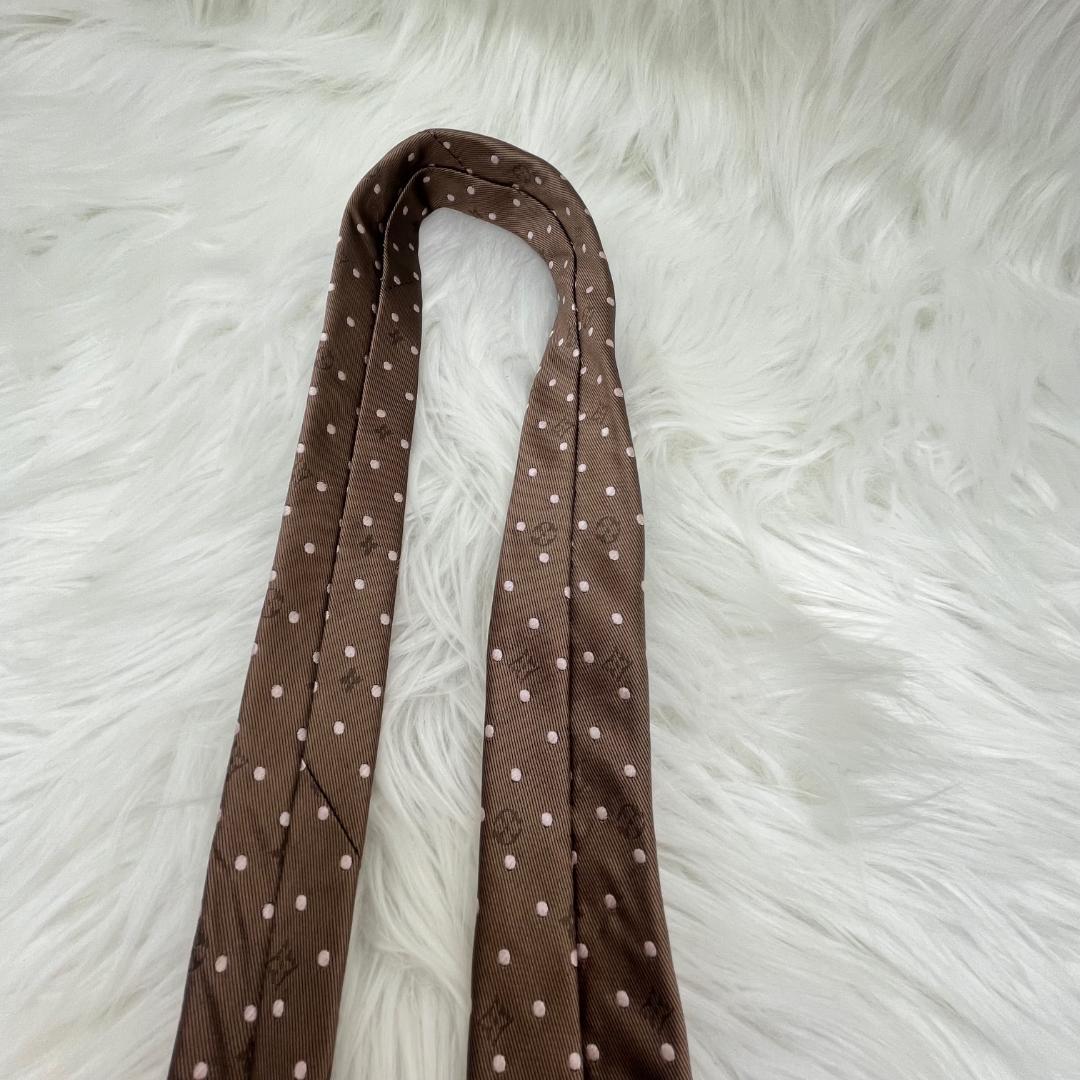 極美品✨ルイヴィトン　Louis Vuitton　モノグラム　シルクネクタイ