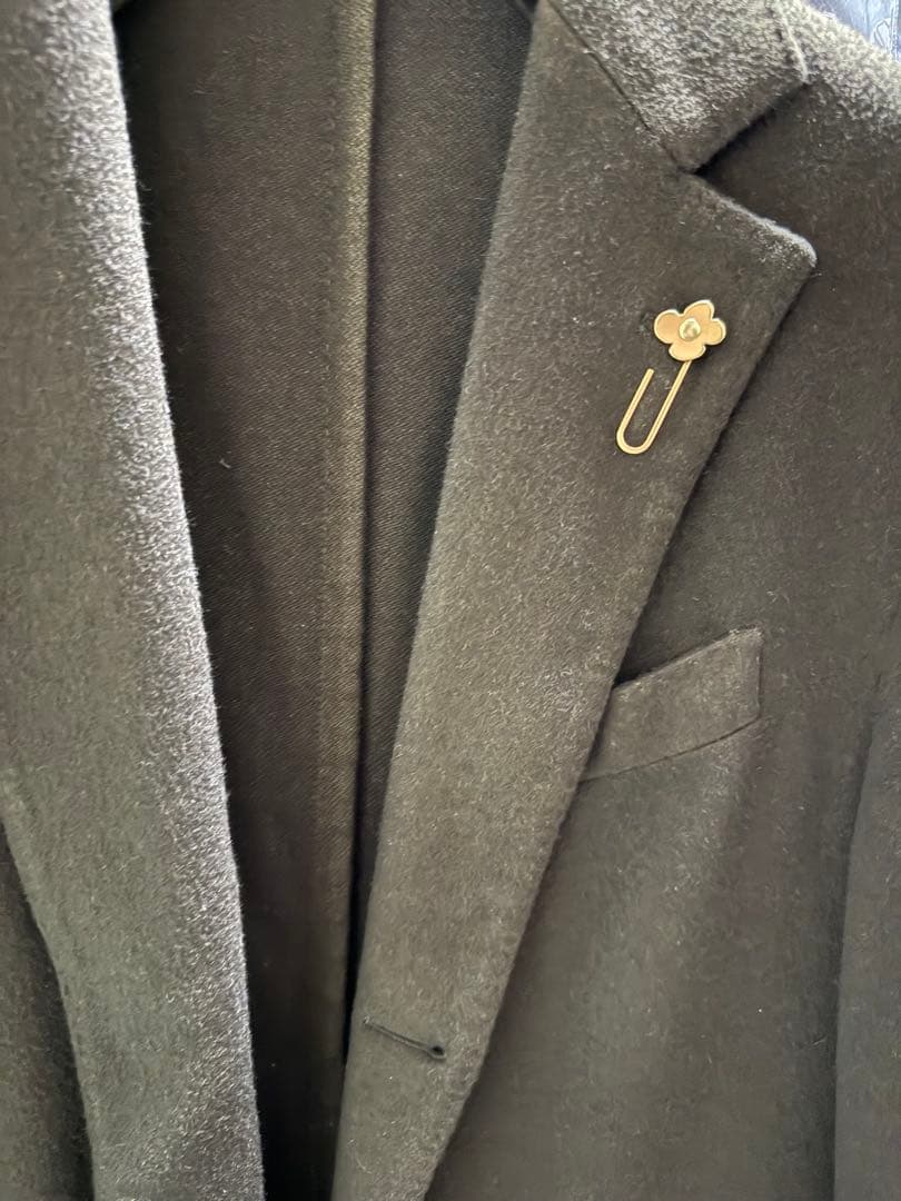 【1回のみ着用】LARDINI ラルディーニ カシミアチェスターコート50