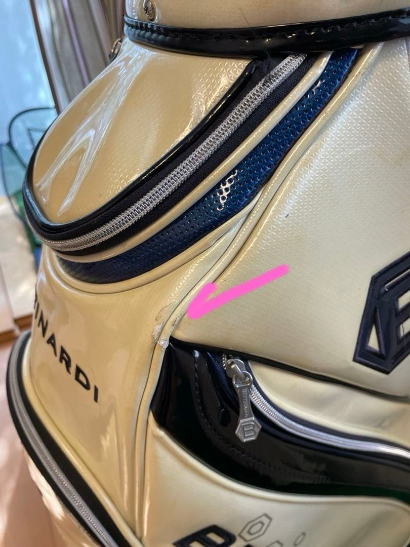 BETTINARDI キャディバッグ ホワイト/ネイビー【希少品】