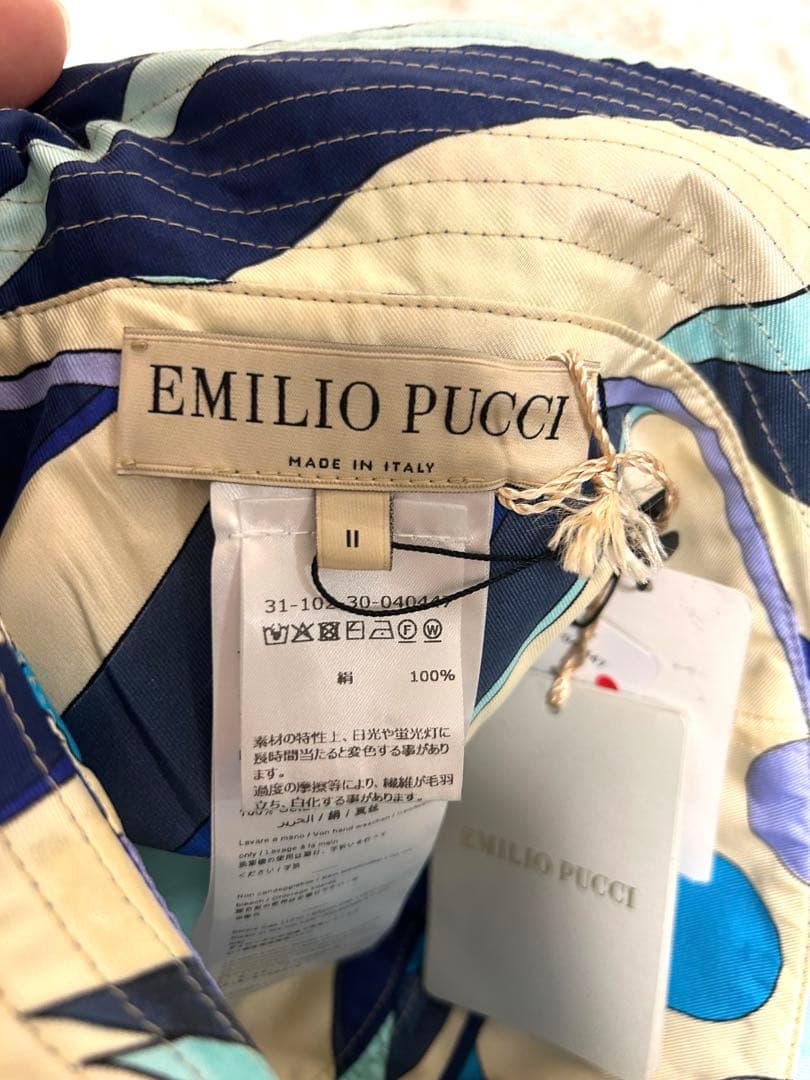 新品未着用 Emilio Pucci バケットハット シルク100%