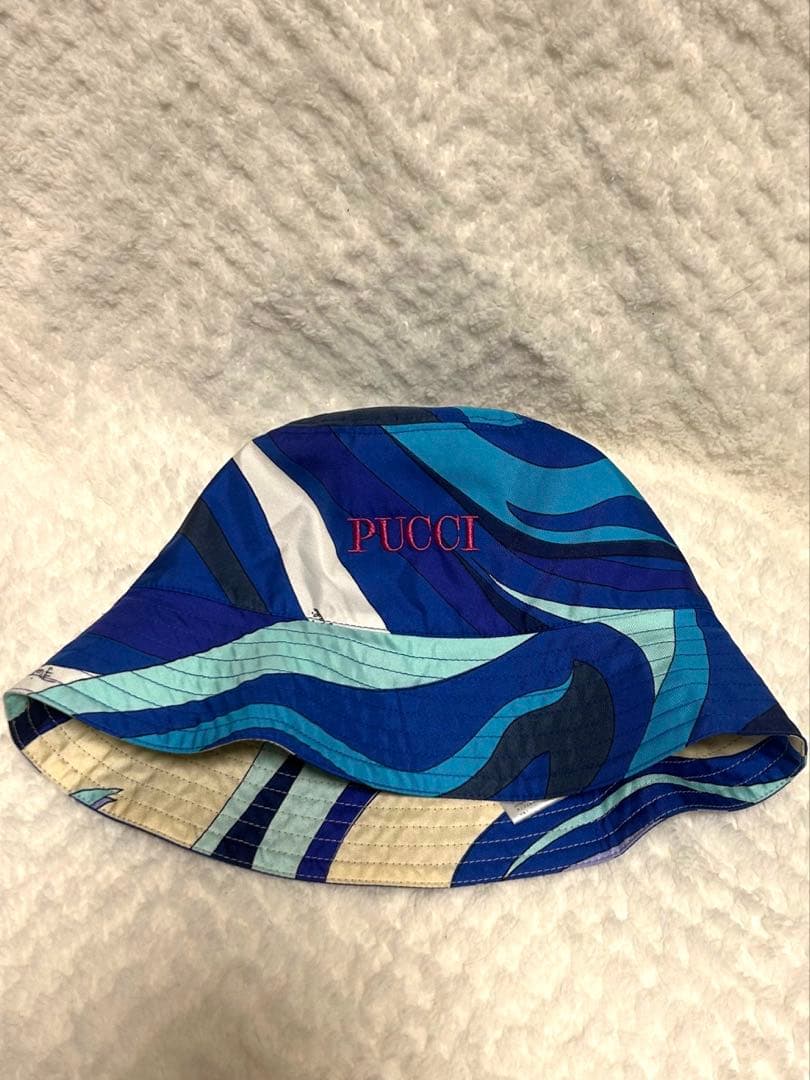 新品未着用 Emilio Pucci バケットハット シルク100%