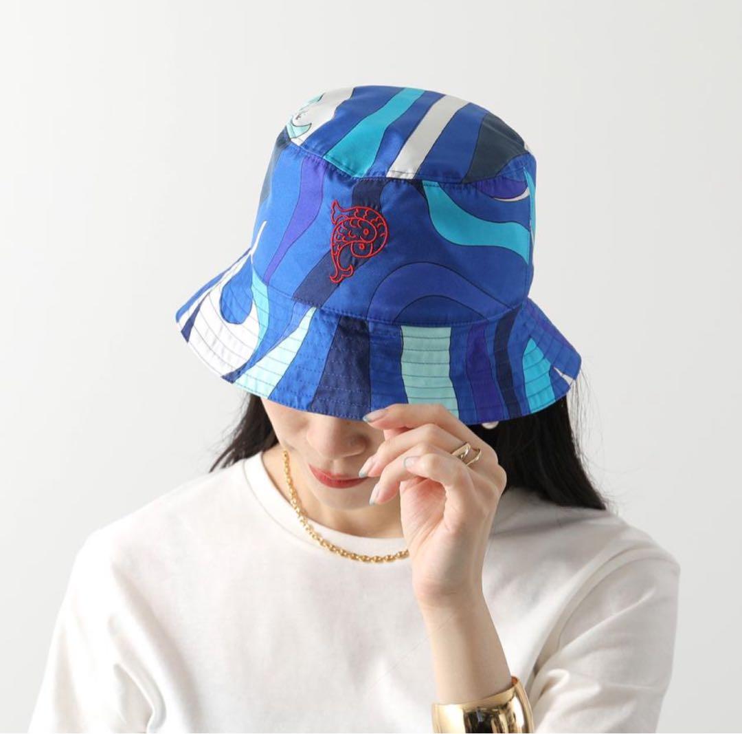 新品未着用 Emilio Pucci バケットハット シルク100%