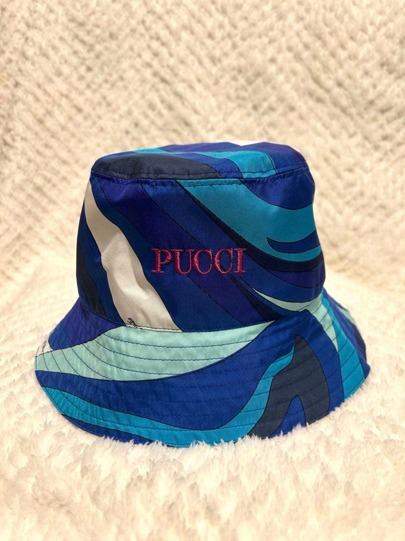 新品未着用 Emilio Pucci バケットハット シルク100%