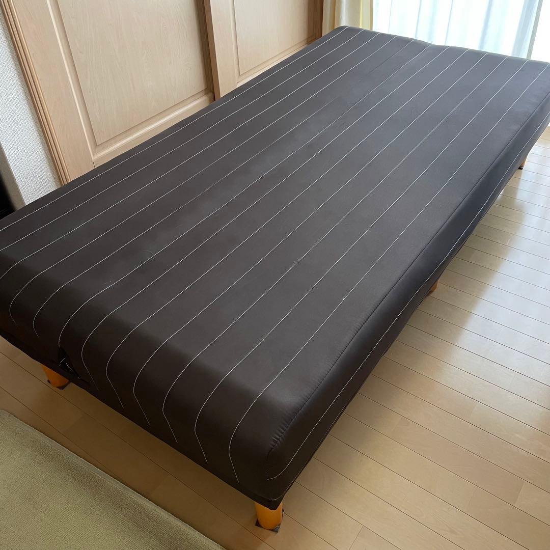 ソファベッド シングルベッド ダークブラウン