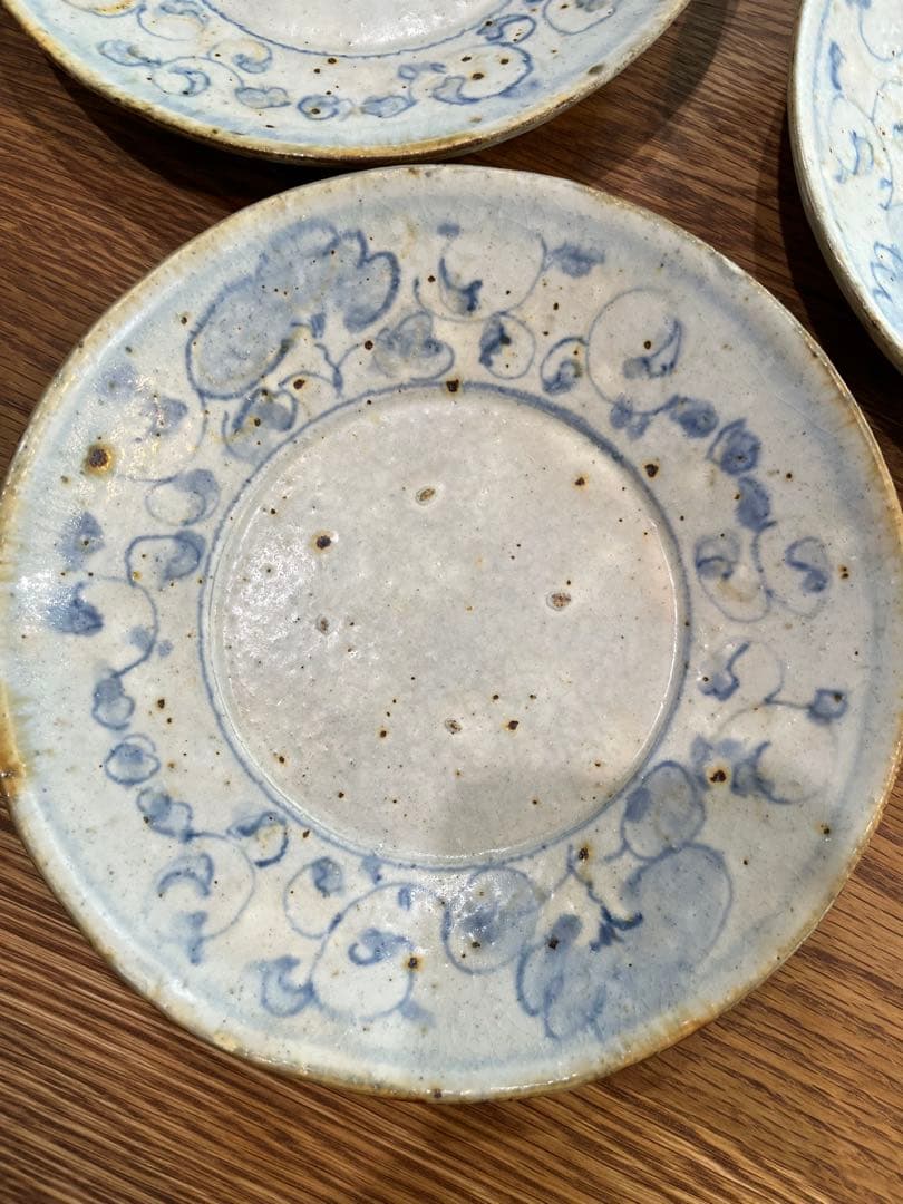 市野吉記　円形プレート　18.7cm 3枚セット