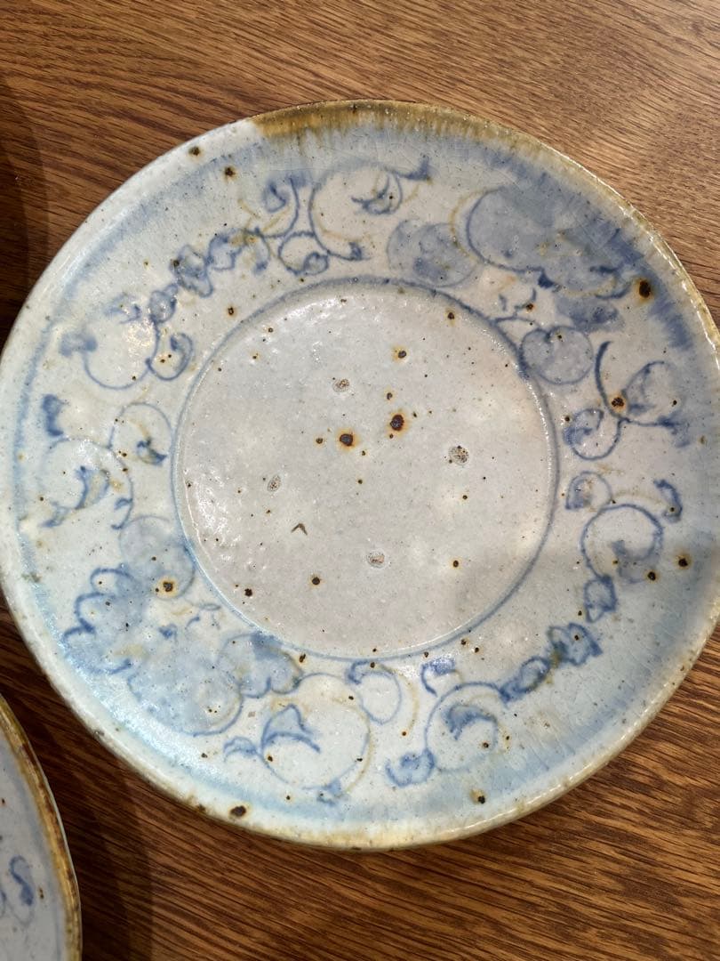 市野吉記　円形プレート　18.7cm 3枚セット