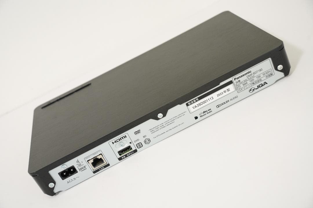 Panasonic パナソニック BDプレーヤー DMP-BDT180 リモコン