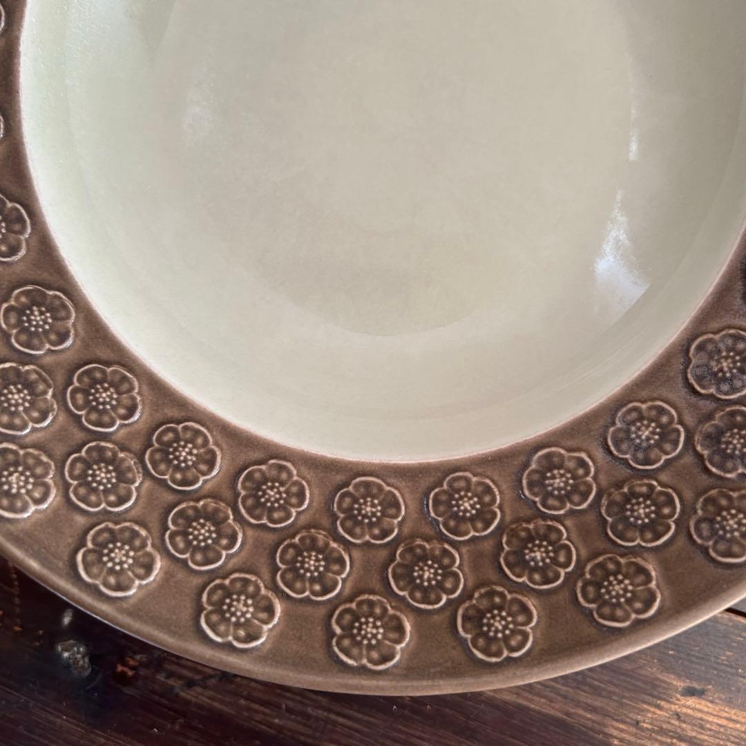 クイストゴー　アズールブラウン スーププレート