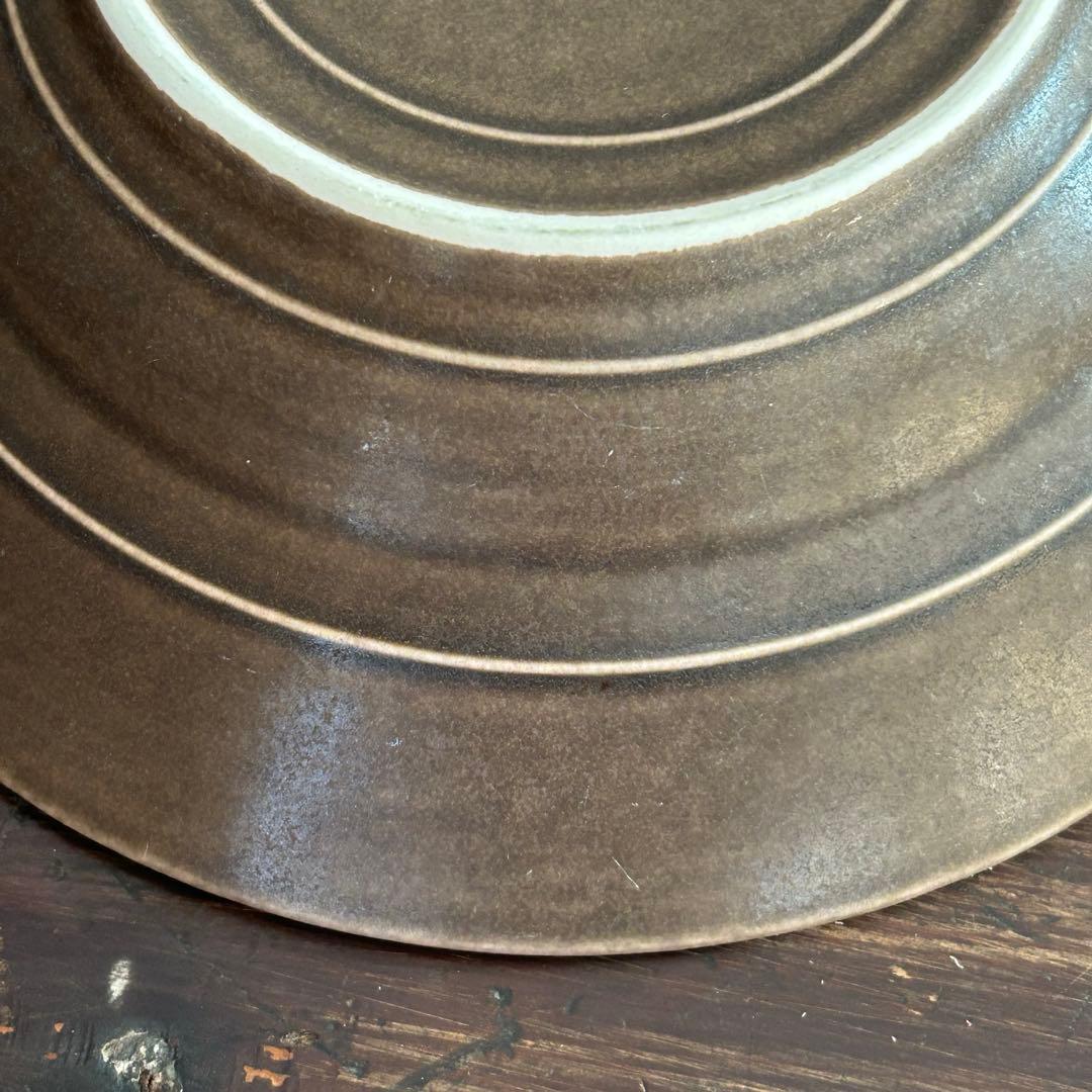 クイストゴー　アズールブラウン スーププレート