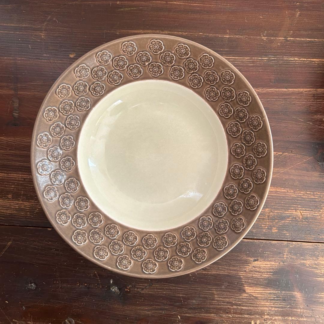 クイストゴー　アズールブラウン スーププレート