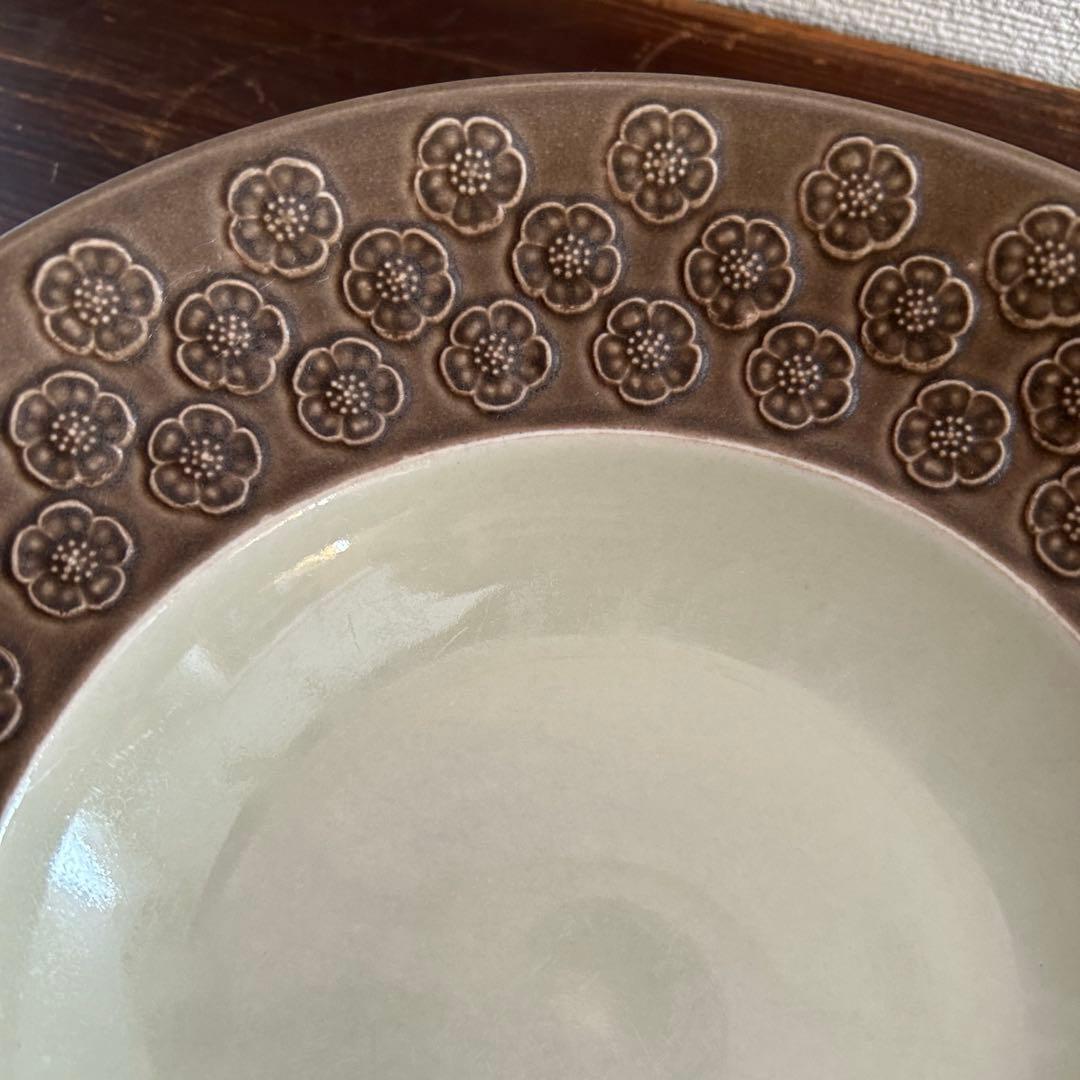 クイストゴー　アズールブラウン スーププレート