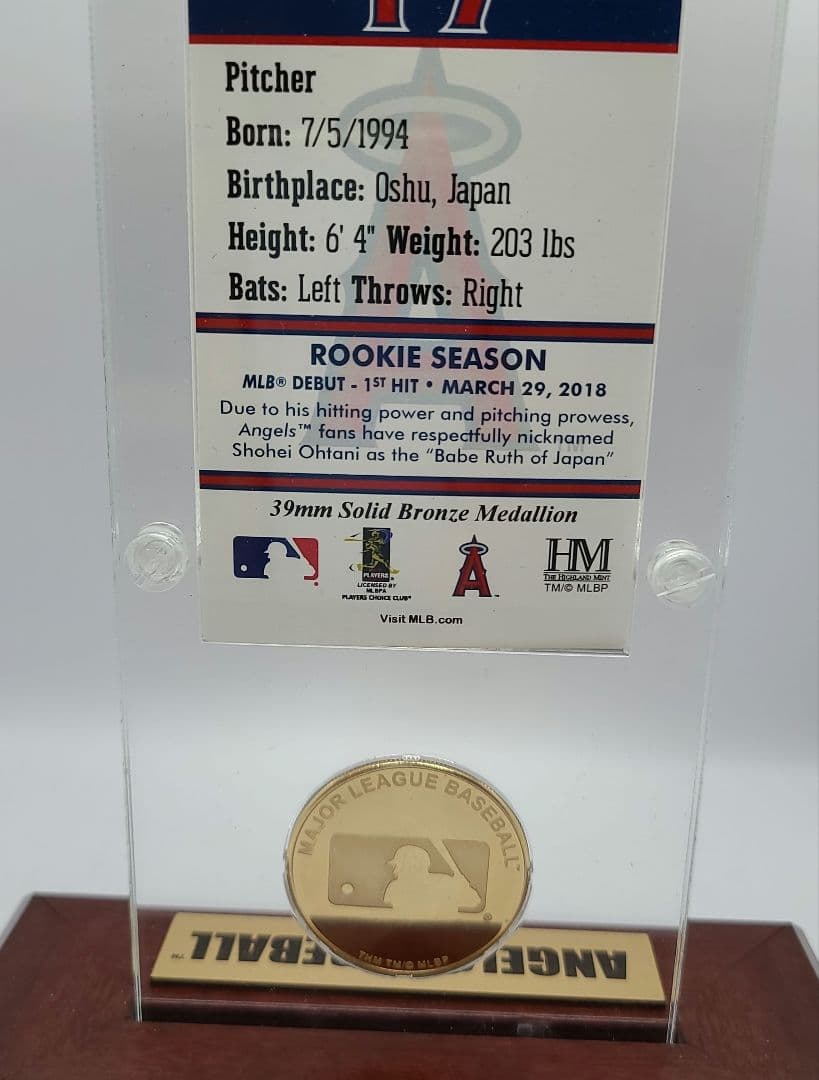 大谷翔平選手　 Los Angeles Angels 　初安打記念コレクション