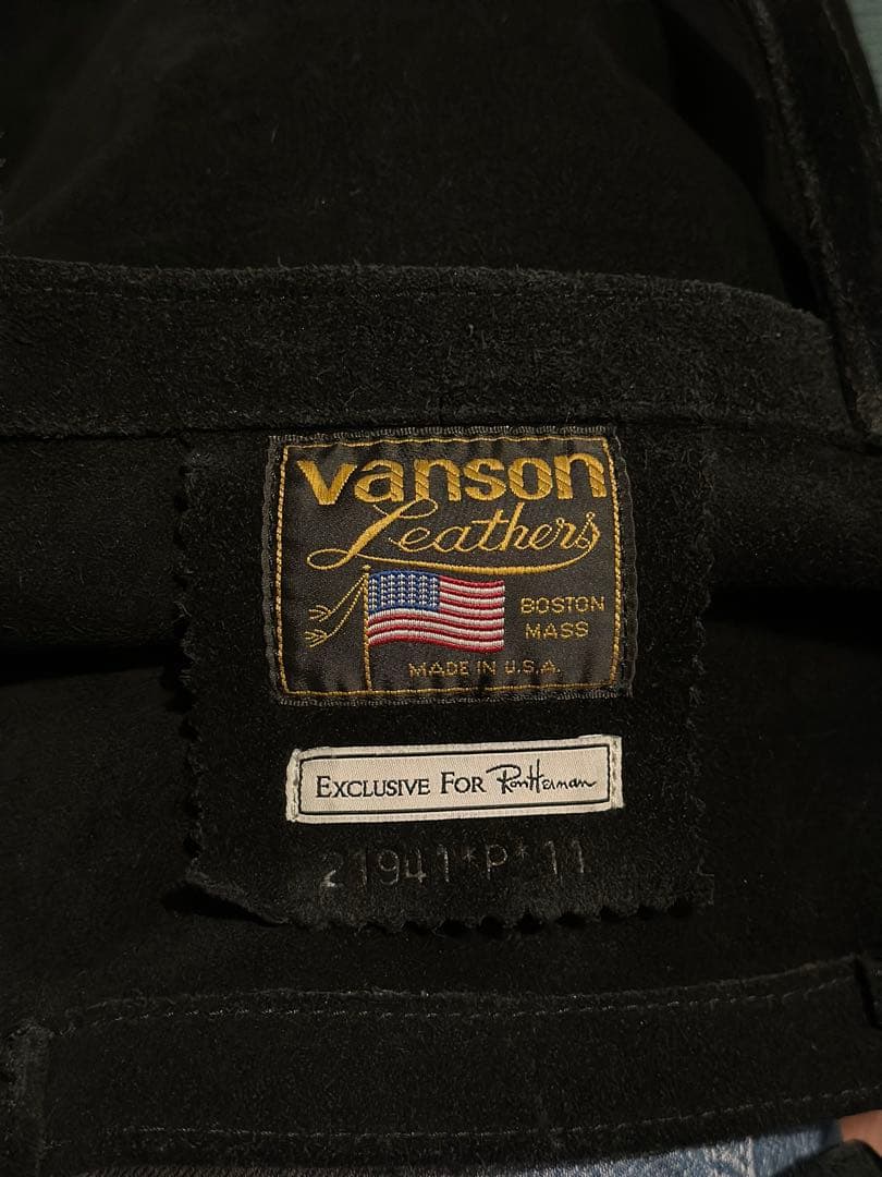 Vanson ロンハーマン別注　ブラックトートバッグ