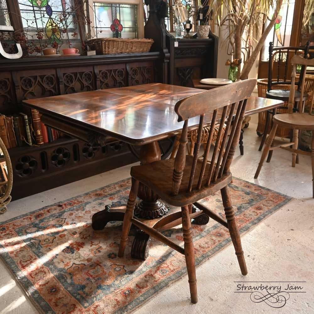 L3705-220 英国アンティーク ゲームテーブル ダイニングテーブル