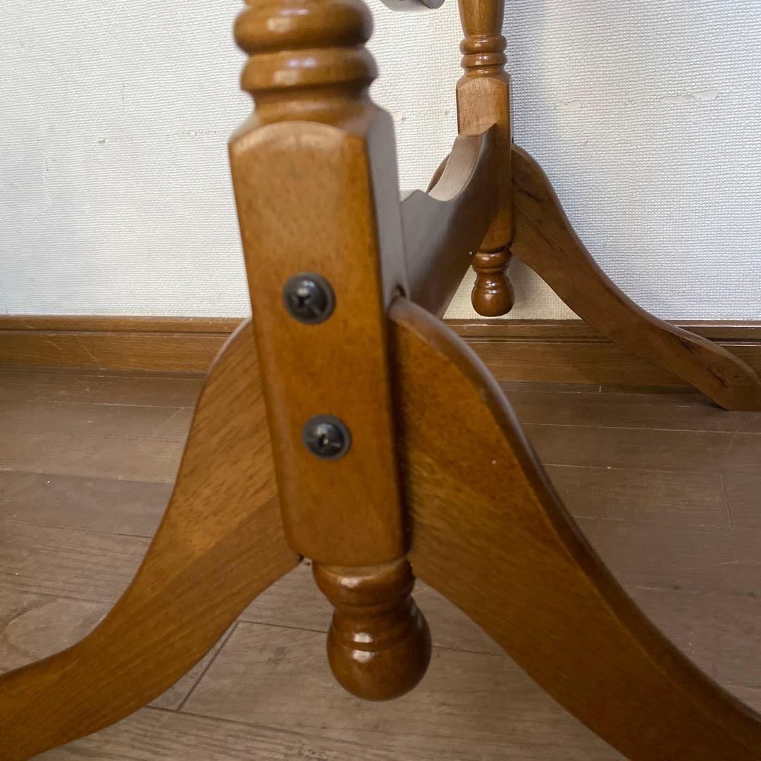 【新品/送料込み】クラシック 木製スタンドミラー 脚付き 姿見