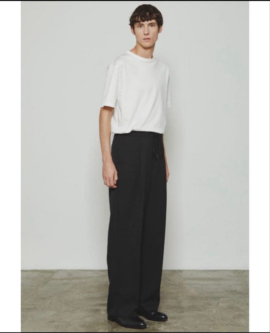 未使用級 THE RERACS ワイドスラックス 46 グレー