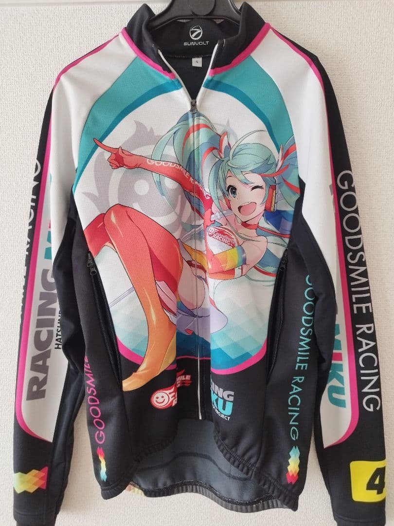 サイクルジャージ　冬用　Sサイズ　初音ミク　レーシングミク　ジャケット