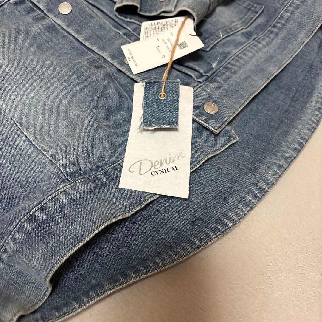 新品　Cynical シニカル　ライトブルー デニムジャケット Gジャン